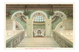 Buy Interior, Library, Chicago, Illinois at AllPosters.com