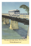Bus on Bridge to Key West, Florida