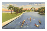 Sculls on Lincoln Park Lagoon, Chicago, Illinois