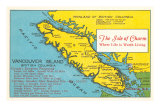 Buy Map of Vancouver Island, British Columbia at AllPosters.com