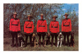 Canadian Mounties with Dogs
