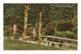 Buy Totem Poles, Stanley Park, Vancouver, British Columbia at AllPosters.com