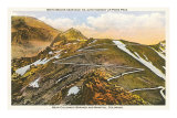Switchbacks up Pike's Peak, Colorado
