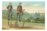 Two Men on Penny-Farthings