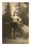Muscular Man with Bicycle
