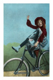 Girl Trick Riding on Bicycle