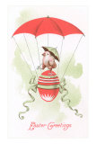 Easter Greetings, Chick in Egg Balloon