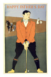 Happy Father's Day, Golfer on Farm
