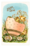 Buy Easter Greeting, Chicks and Egg at AllPosters.com