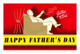 Greetings to Dad, Deco Dad in Chair