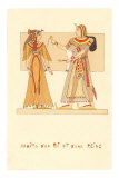 Buy Pharaoh and Queen, Rendering, Egypt at AllPosters.com