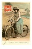 French Woman with Bicycle