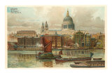 St. Pauls, Thames, London, England