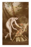 Naked Woman with Campfire