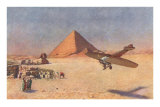 Monoplane Landing by Pyramid and Sphinx