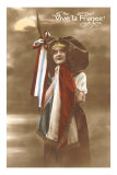 French Woman in Hat, Vive La France