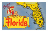 Buy Map of Florida at AllPosters.com