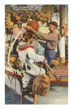 Buy Diver with Sponges, Tarpon Springs, Florida at AllPosters.com