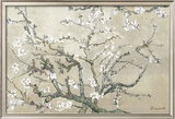 Almond Branches in Bloom, San Remy, c.1890 (tan) Framed Art Print