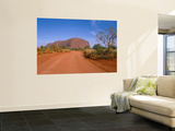 Desert Road and Ayers Rock, Australia