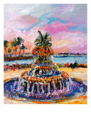 Buy Charleston Sc Pineapple Fountain By Ginette at AllPosters.com