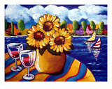Sunflowers, Sailboats