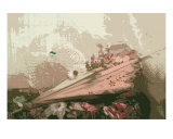 Buy Straw Hat With Parasol In Pink at AllPosters.com