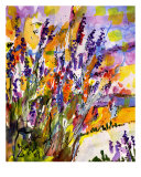Buy Lavender Provence Flowers Watercolor By Ginette at AllPosters.com