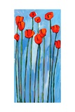Buy Poppies On Blue - 2 Of 3 at AllPosters.com