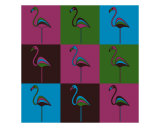 Buy Carnival At The Zoo - 9 Flamingos at AllPosters.com