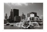 Chicago Buckingham Fountain IIn Black And White