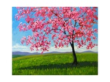 Buy Lone Pink Blossom Tree at AllPosters.com