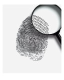 Buy Fingerprint With A Magnifying Glass at AllPosters.com