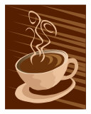 Buy Stylized Coffee Cup Illustration at AllPosters.com