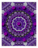 Acryl Beautu With Purple Dots