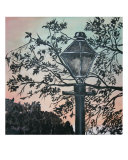 Vintage Modern Street Lamp Art Deco Print
