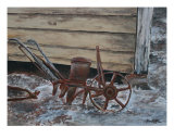 Old Antique Farm Plow Seeder