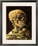 Skull with Burning Cigarette