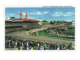 Louisville, Kentucky - General View of Crowds at the Kentucky Derby, c.1939