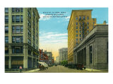 El Paso, Texas - Western View Down Mills Street from the Us Post Office, c.1936