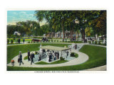 Saratoga Springs, New York - View of Congress Spring at New York State Reservation, c.1914