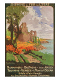 France - State Railways Trips to Normandy, Brittany, Isle of Jersey, Touraine, and Vendae, c.1920