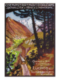 Bagneres De Luchon, France - Scenic View of the Pyrenees, Orleans Railway Postcard, c.1905