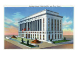 Nashville, Tennessee - Exterior View of the Davidson County Public Building and Court House, c.1938