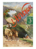 Auvergne, France - Ragion Du Lioran, Ski Resort, Orleans Railway Postcard, c.1920