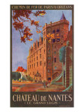 Nantes, France - Chateau De Nantes, the Big Home View, Paris and Orleans Railway Postcard, c.1920