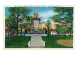 Lexington, Massachusetts - Battle Green Revolutionary Monument (America's First) View, c.1940