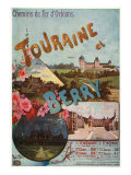 Touraine, France - Amboise, Blois, Chambord, and Valensay Castles, Orleans Railway Postcard, c.1918