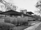 Exterior of Robie House Designed by Frank Lloyd Wright