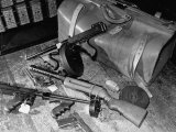 Buy Arsenal of Machine Guns, Pistols, Shotguns Etc.- Belongs to Recently Captured Frank Dailey and Gang at AllPosters.com